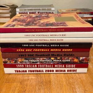 USC Football Media Guide Lot 1992-2000 Pre Pete Carroll Era Trojans Vintage Set